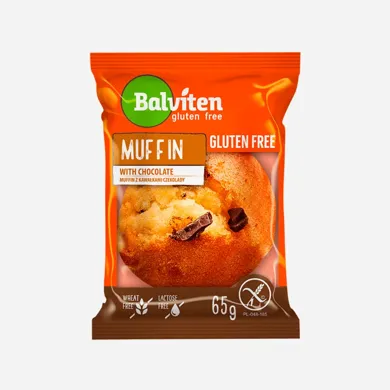 Muffin svetlý s kúskami čokolády bez lepku 65 g