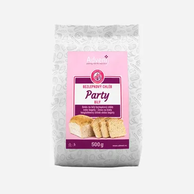 Bezlepkový chlieb Party biely 500 g