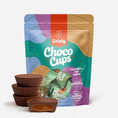 Choco Cups mliečna čokoláda, karamel & mäta 120 g