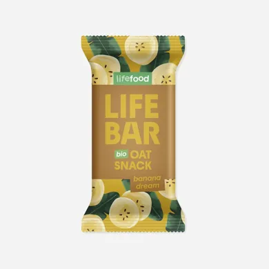 Lifebar Oat snack banánový BIO 40 g