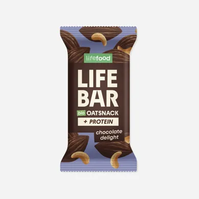 Lifebar Oat snack proteín čokoládový BIO 40 g