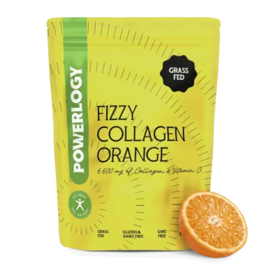 Powerlogy Fizzy Collagen Orange 300 g Šumivý grass fed kolagén s vitamínom C a pomarančovou príchuťou