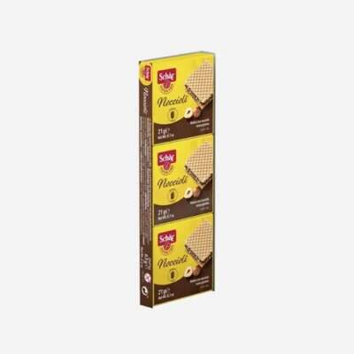 Bezlepkové oblátky s lieskoorieškovou náplňou Nocciolí 3x21 g 63 g