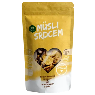 Müsli srdcem Čoko Trio a banán 250g 250 g