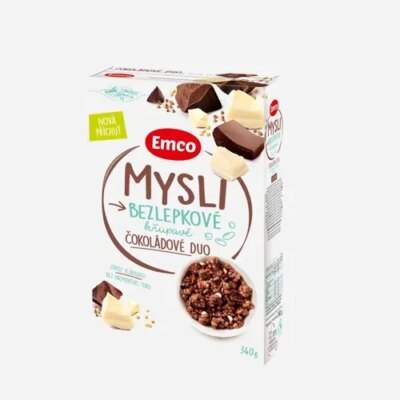 Mysli bezlepkové čokoládové duo 340 g