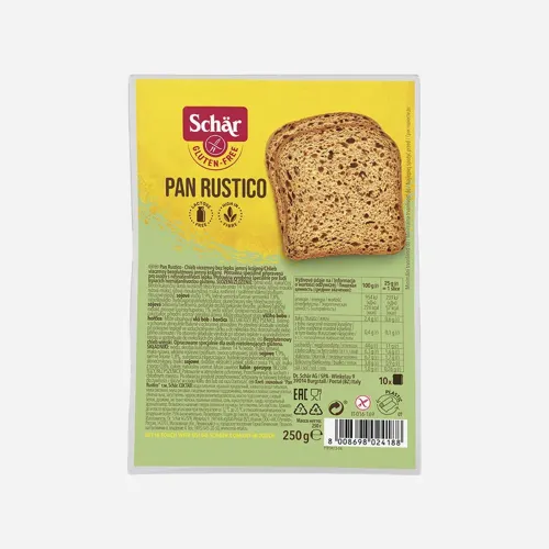 Pan Rustico bezlepkový 250 g